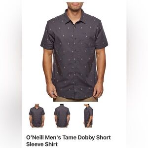 O'Neill Men's Charcoal Patterned Casual Shirt